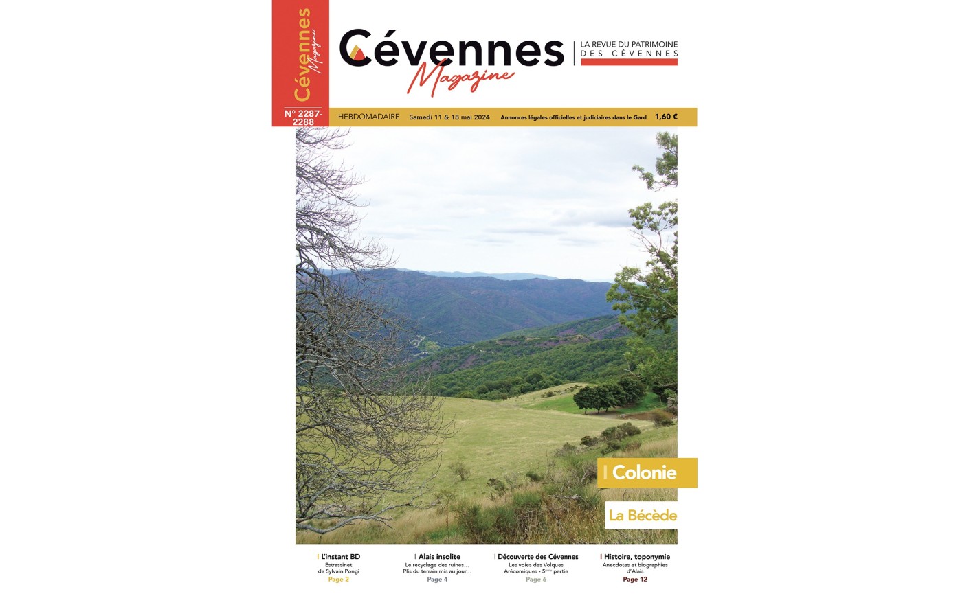 SOMMAIRE N° 2287-2288 des samedis 11/05 & 18/05/2024 