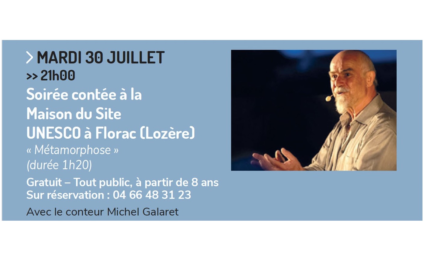 Soirée contée à la Maison du Site UNESCO à Florac (Lozère) 