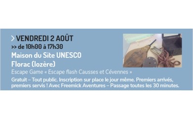 Escape Game "Escape flash Causses et Cévennes" à Florac 