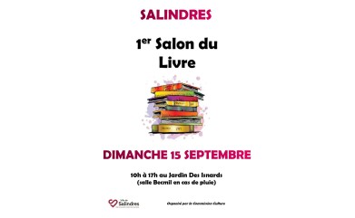 SALON DU LIVRE – SALINDRES 15/09/2024