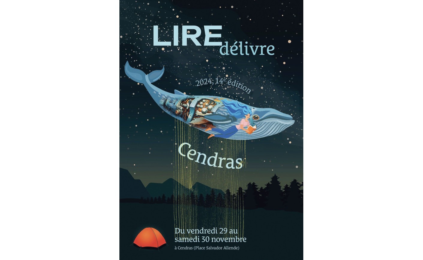 LIRE DÉLIVRE, 14ème EDITION - CENDRAS  Du vendredi 29 au samedi 30 novembre 2024