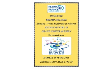 Concert - GRAND CHOEUR ALÉSIEN - 29 mars 2025