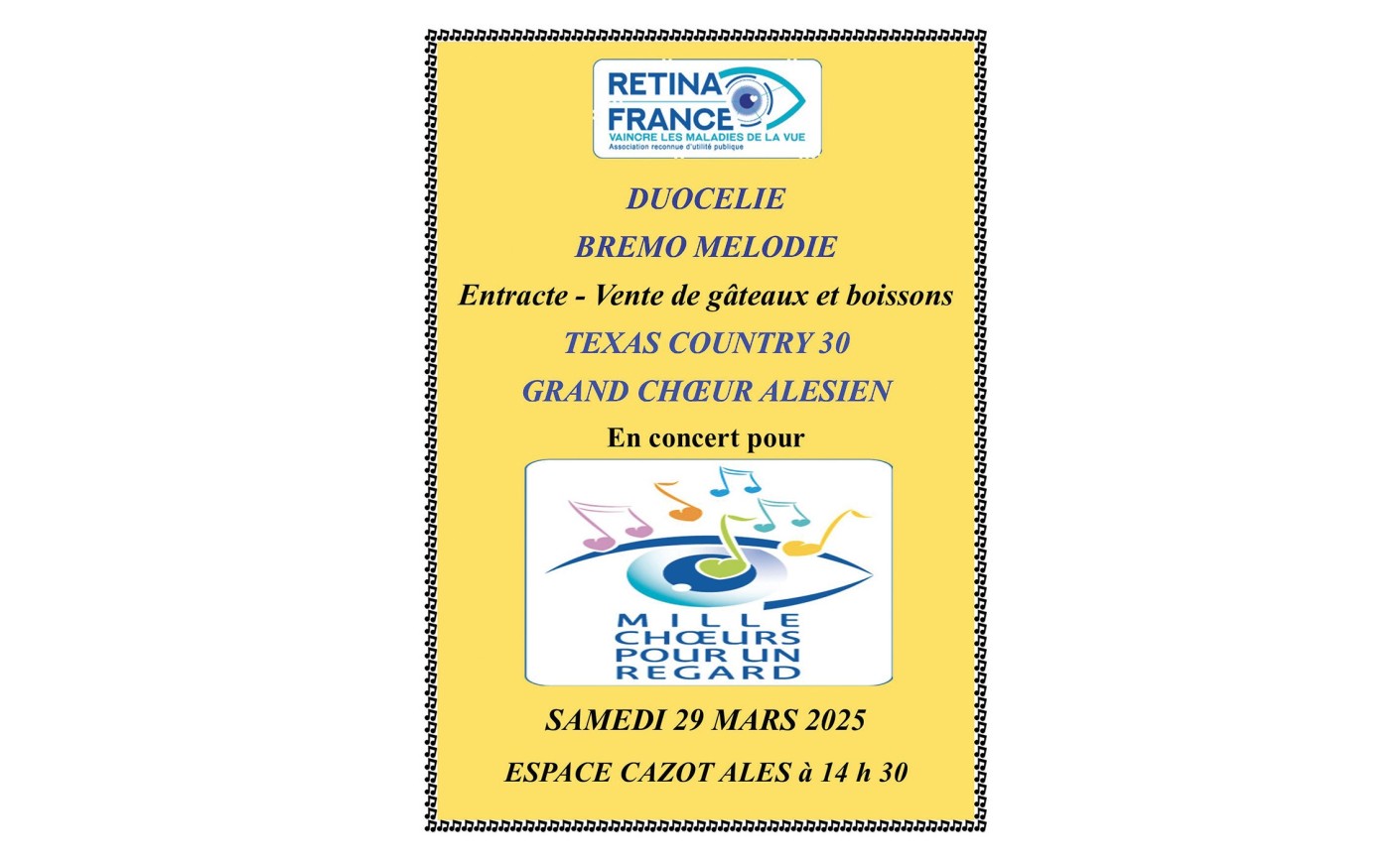 Concert - GRAND CHOEUR ALÉSIEN - 29 mars 2025