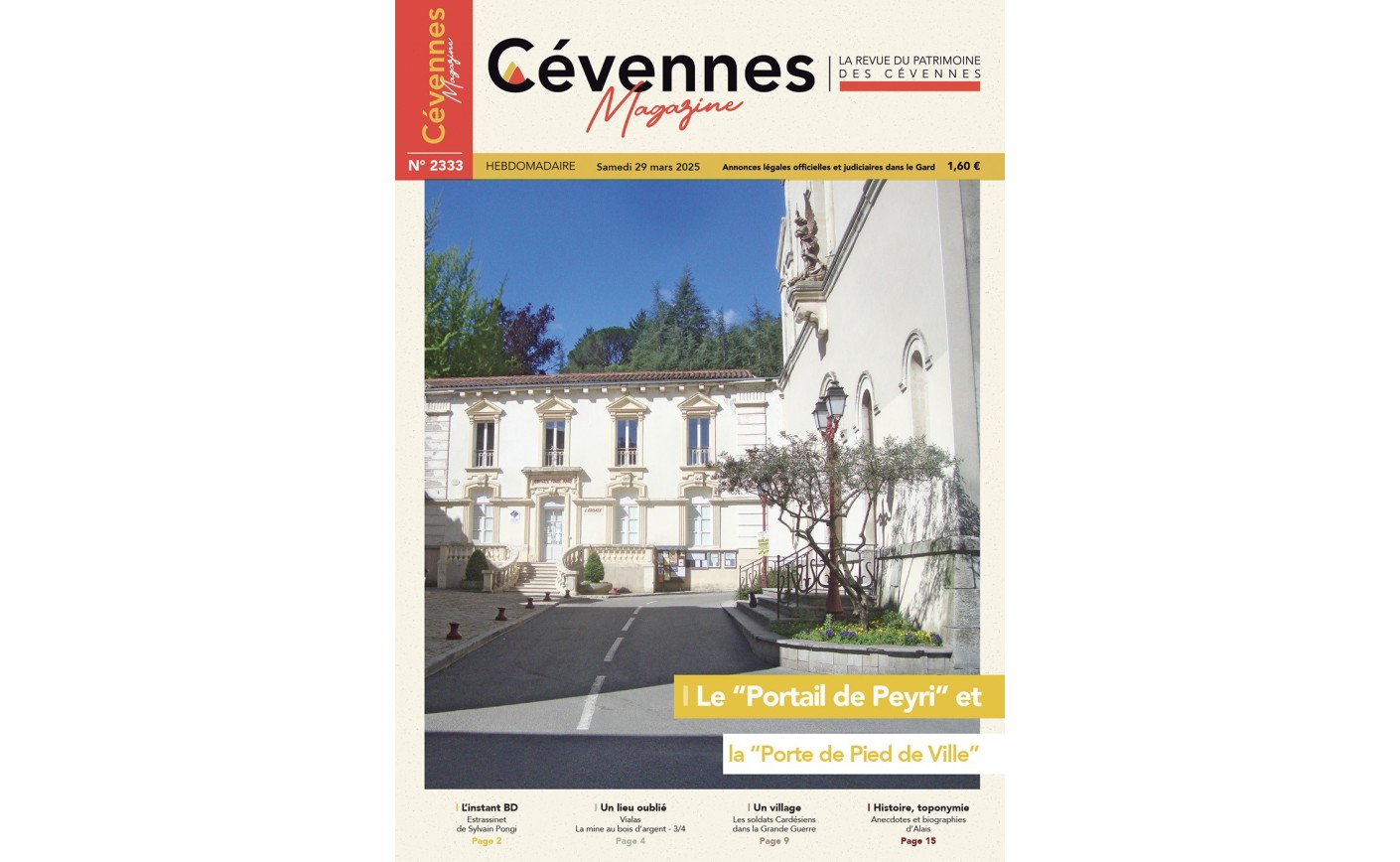 SOMMAIRE N° 2333 du samedi 29 mars 2025