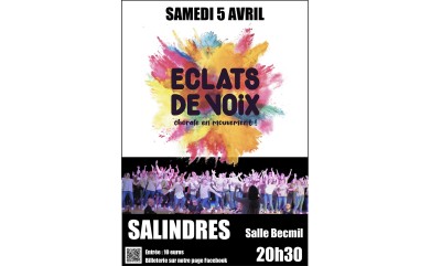 CONCERT ECLAT DE VOIX à Salindres