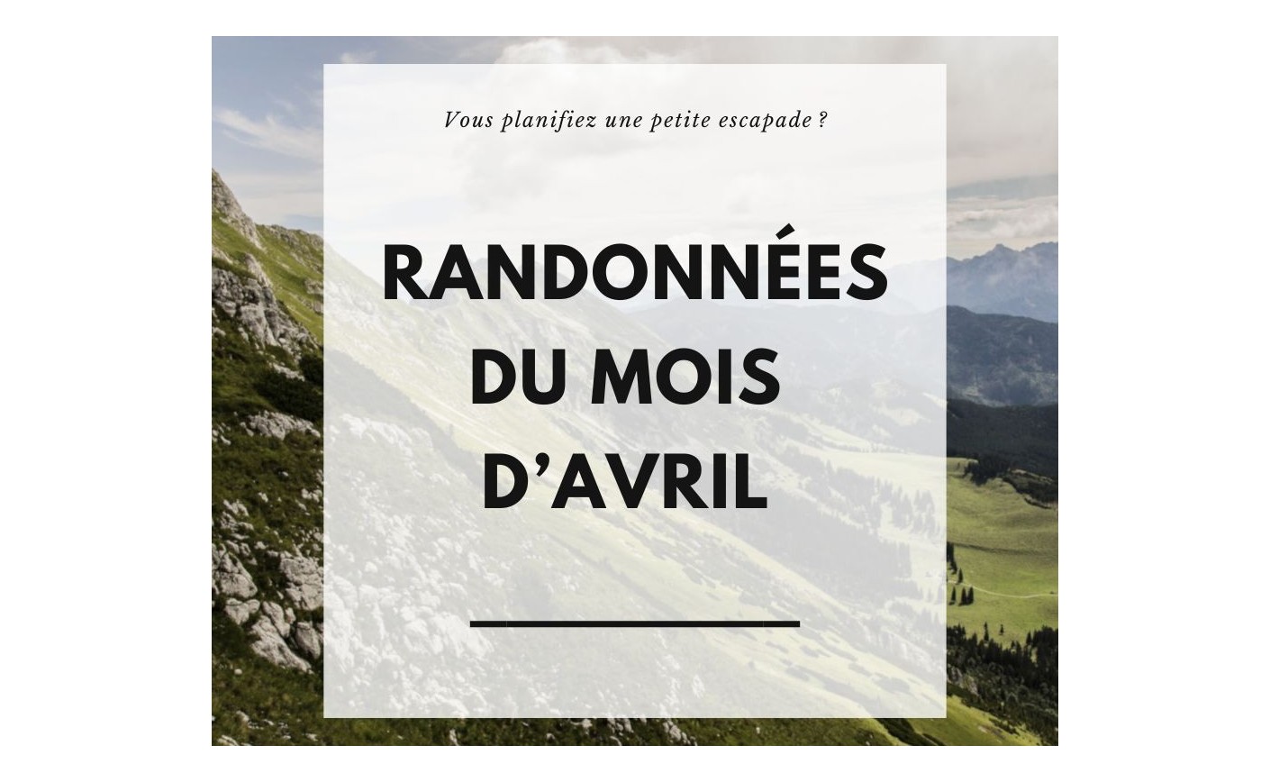RANDONNÉES EN CÉVENNES - AVRIL 2025