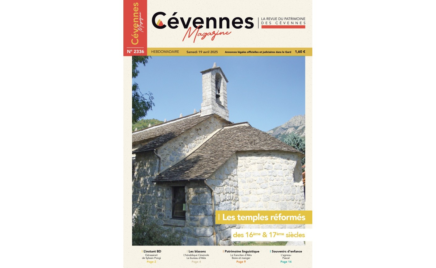 SOMMAIRE N° 2336 du samedi 19 avril 2025