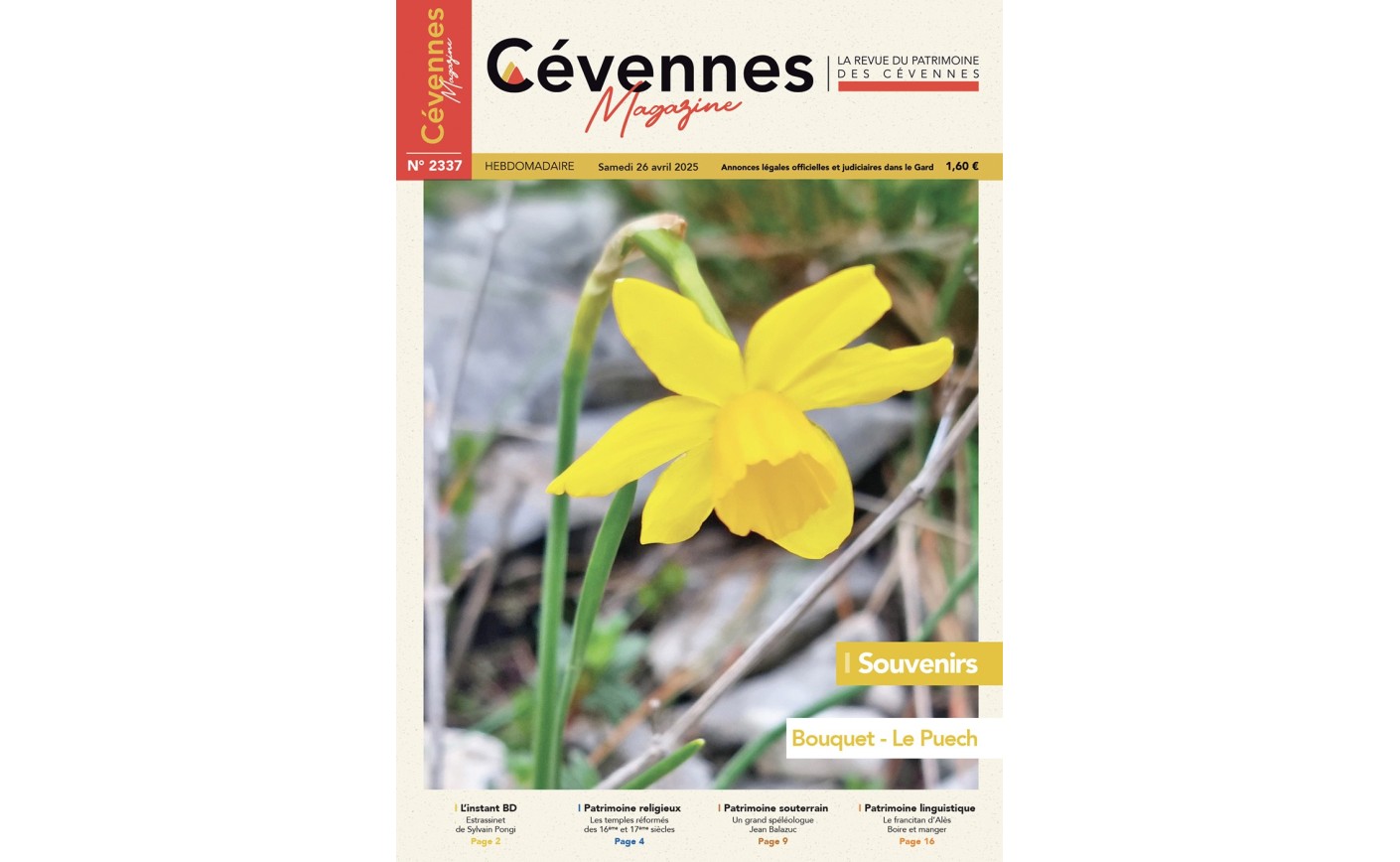 SOMMAIRE N° 2337 du samedi 26 avril 2025