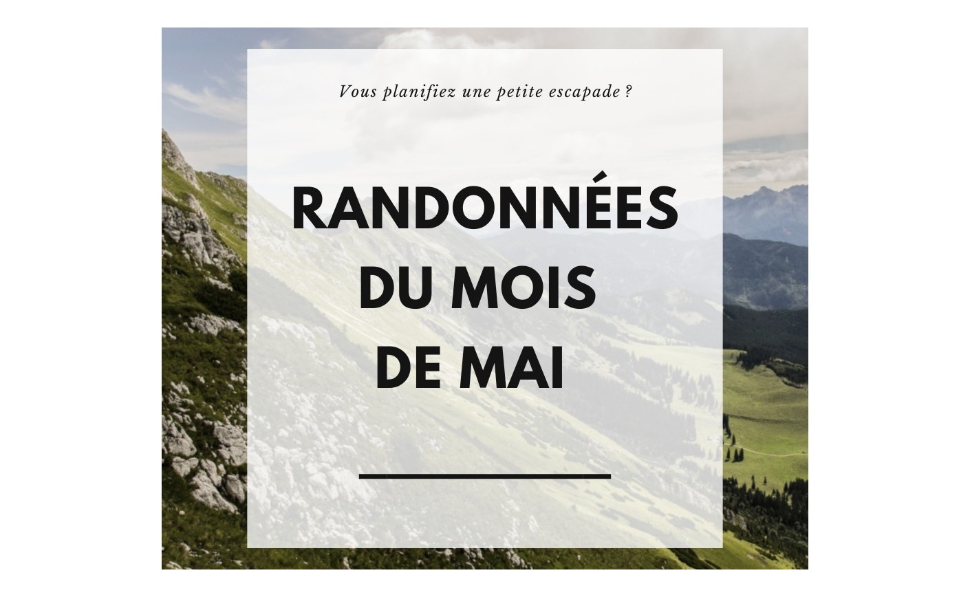RANDONNÉES EN CÉVENNES - MAI 2025