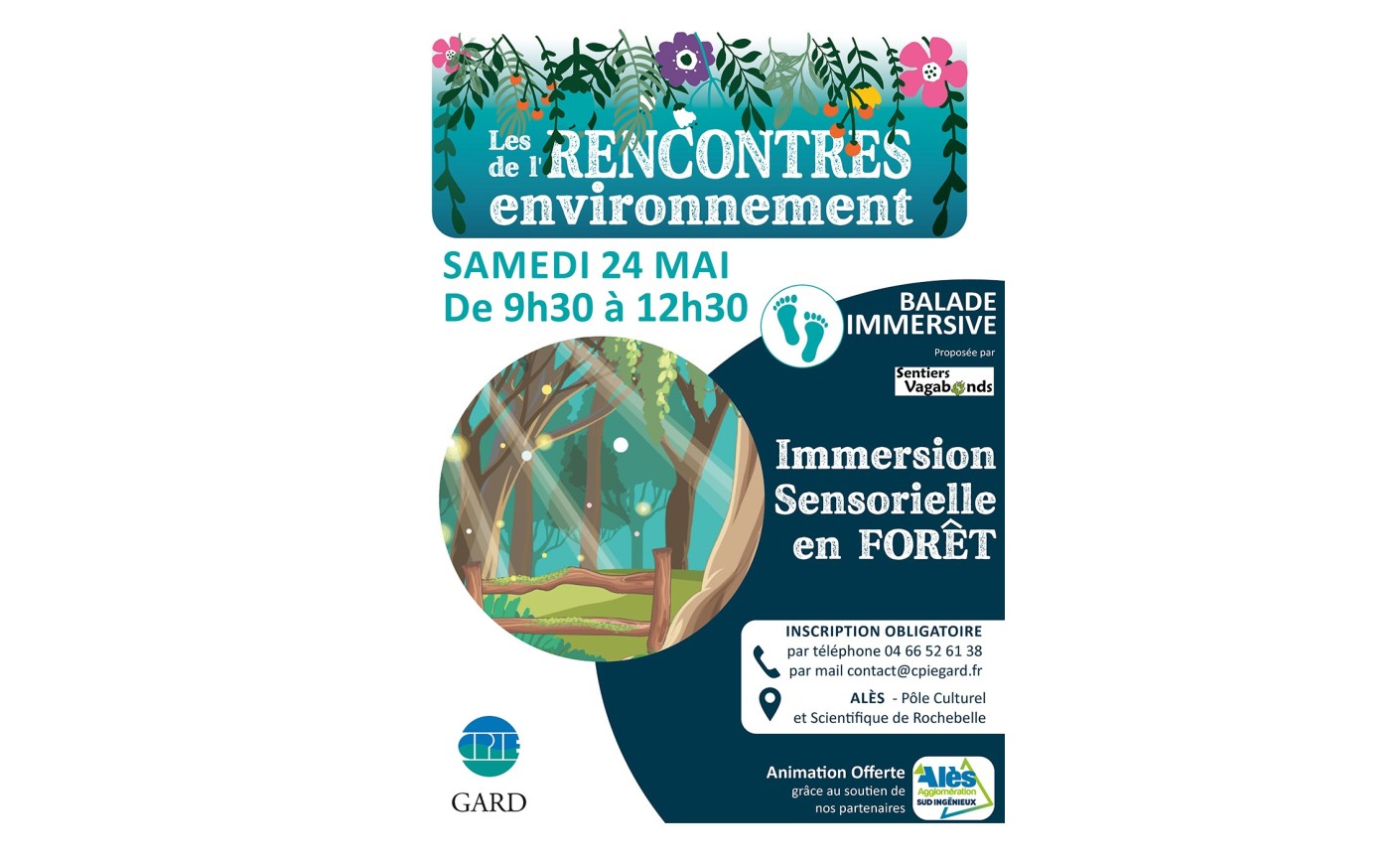 Rencontres de l'environnement "Immersion sensorielle en forêt" - Alès 