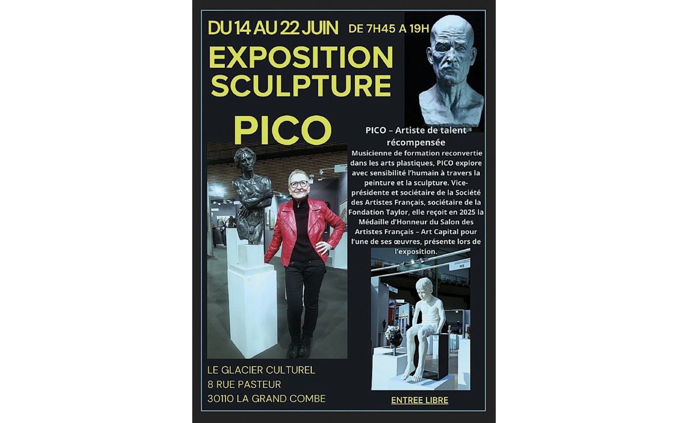 EXPOSITION SCULPTURE - PICO - LA GRAND COMBE 
